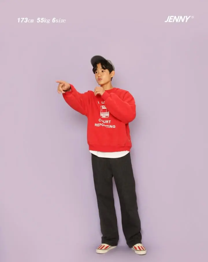 Jenny Basic - Korean Children Fashion - #littlefashionista - Typewriter Fleece Sweatshirt - 6