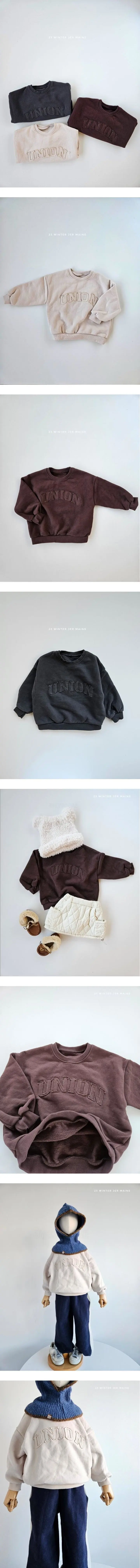 Jermaine - Korean Children Fashion - #fashionkids - Union Embroidery Sweatshirt