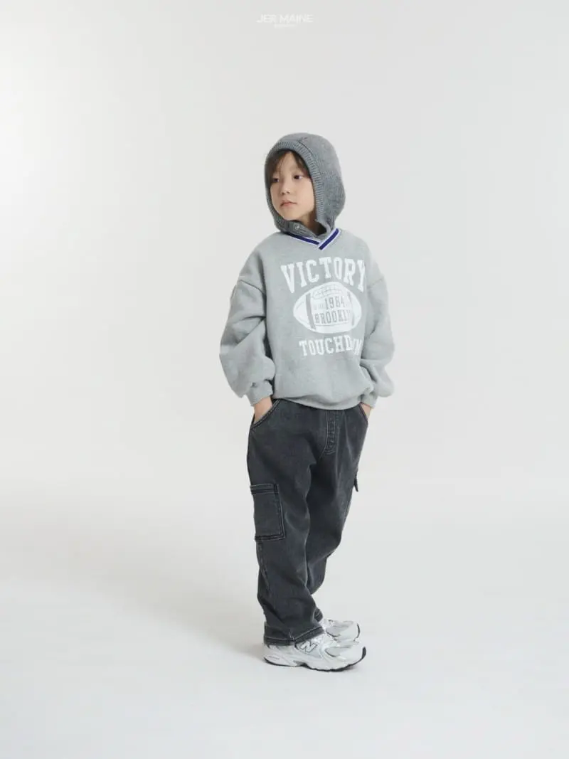 Jermaine - Korean Children Fashion - #minifashionista - Fleece Denim Jeans - 10