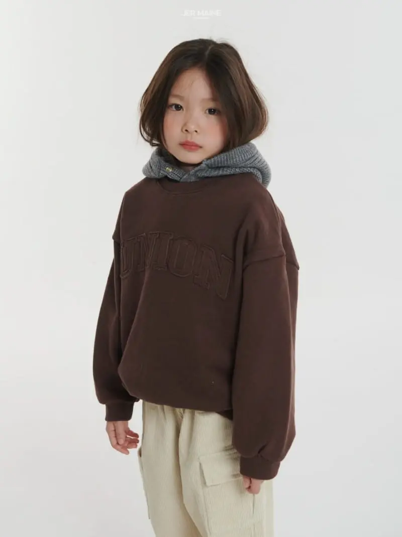 Jermaine - Korean Children Fashion - #stylishchildhood - Union Embroidery Sweatshirt - 11