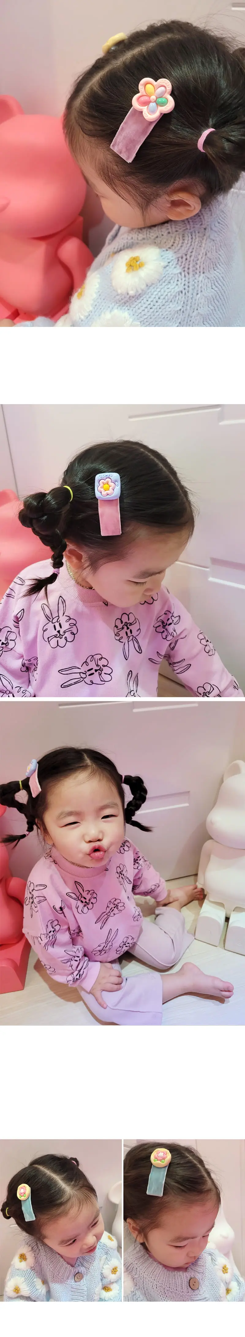 Jireh Bow - Korean Baby Fashion - #babyfashion - Seriel Ticking Hair Pin