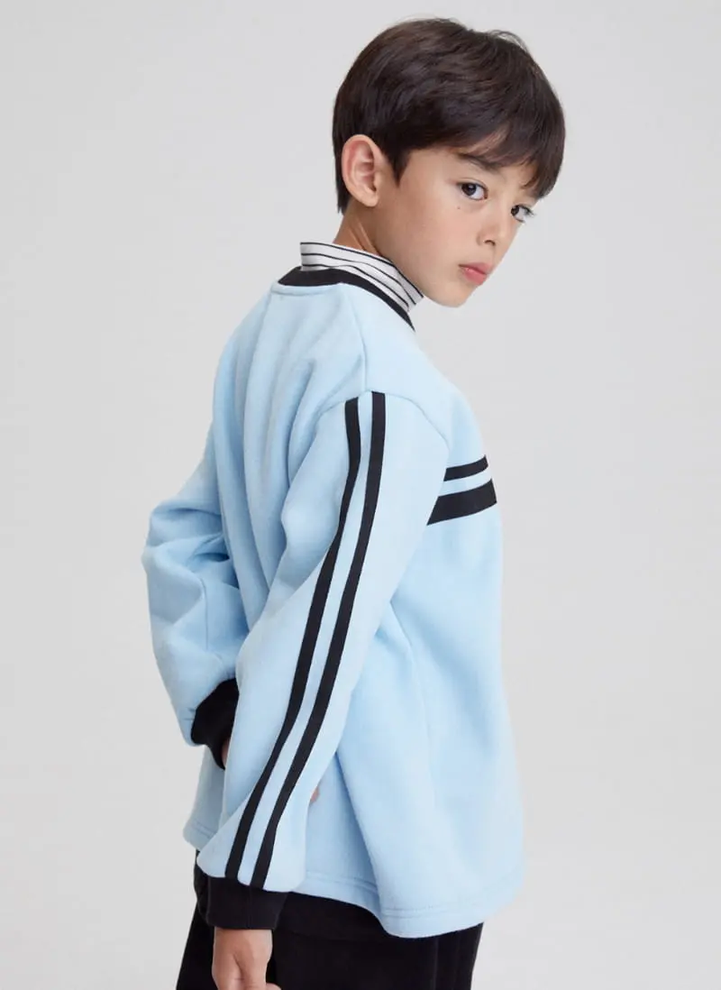 Kokoyarn - Korean Junior Fashion - #littlefashionista - Line Tape Sweatshirt - 10