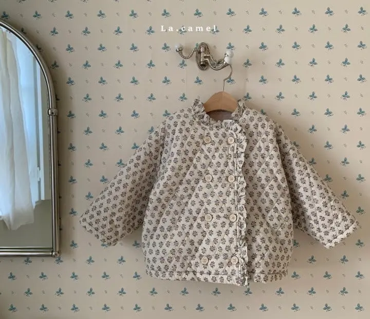 La Camel - Korean Children Fashion - #kidsshorts - Flower Quilting Padding - 4