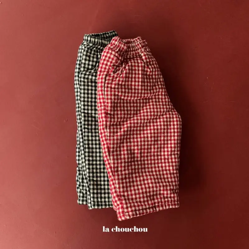 La Chouchou - Korean Children Fashion - #stylishchildhood - Check Pants - 5