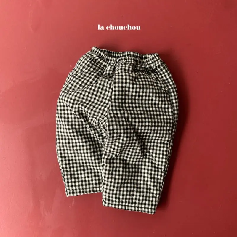La Chouchou - Korean Children Fashion - #todddlerfashion - Check Pants - 3