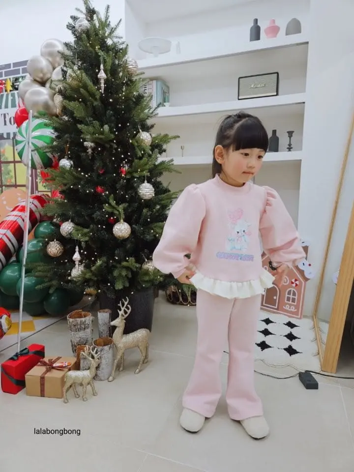 Lalabongbong - Korean Children Fashion - #childofig - Cute Bear Top Bottom Set - 6