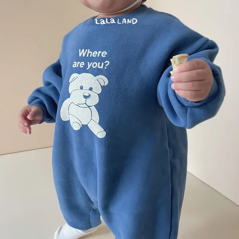 Lalaland - Korean Baby Fashion - #babyfever - Bebe Wear Bear Bodysuit - 4