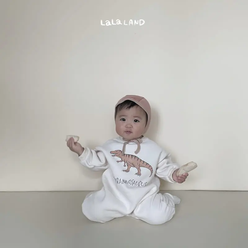 Lalaland - Korean Baby Fashion - #babygirlfashion - Bebe Dino Bodysuit - 3