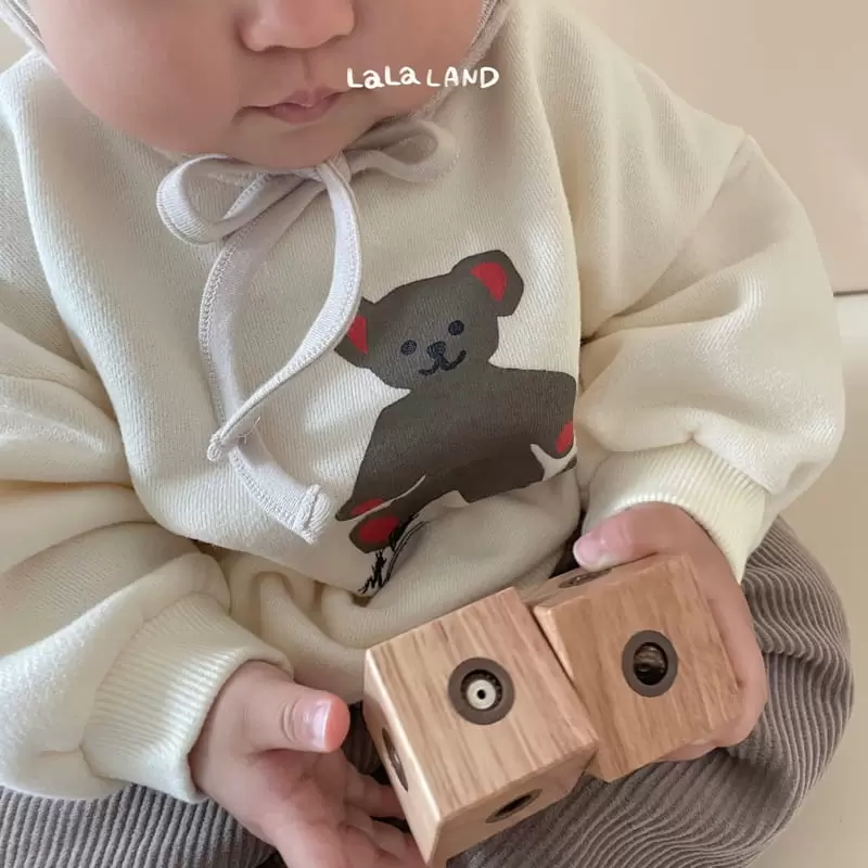 Lalaland - Korean Baby Fashion - #babyoninstagram - Bebe Bear Doll Sweatshirt - 8