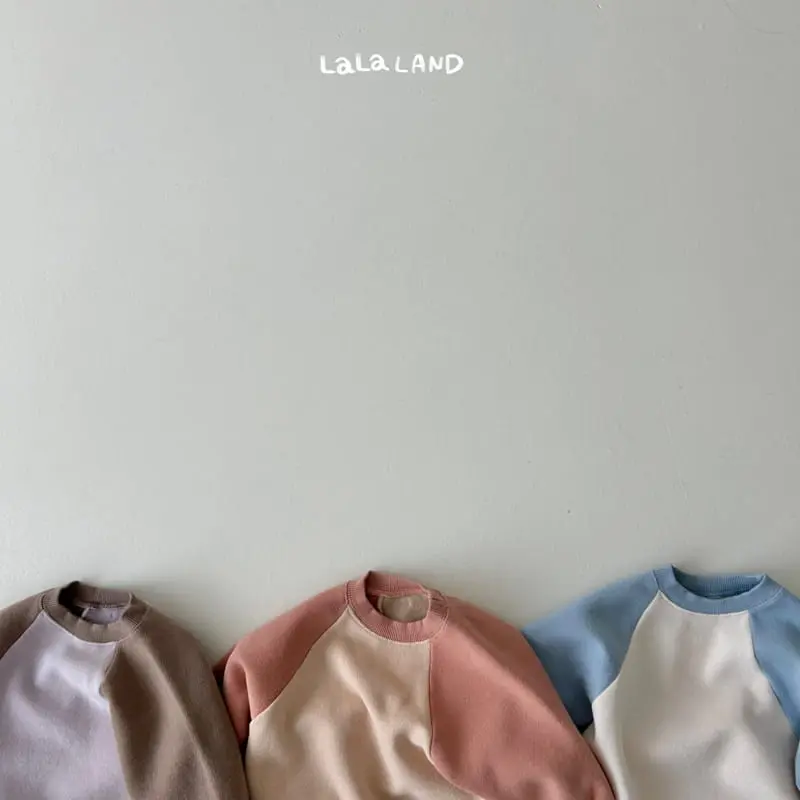 Lalaland - Korean Baby Fashion - #babyoninstagram - Bebe Block Raglan Bodysuit - 2