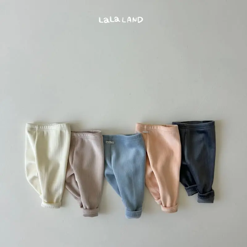Lalaland - Korean Baby Fashion - #babyootd - Bebe Rib Mink Leggings - 2