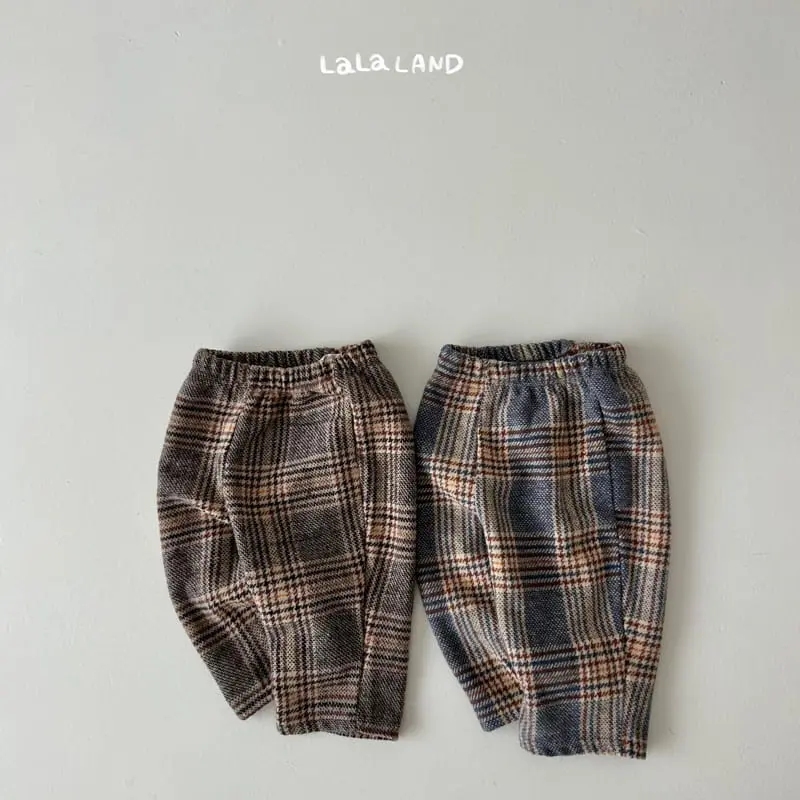 Lalaland - Korean Children Fashion - #kidsshorts - London Check Pants