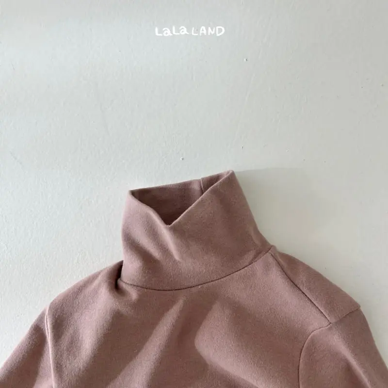 Lalaland - Korean Children Fashion - #kidsshorts - Long Neck Turtleneck Tee - 10