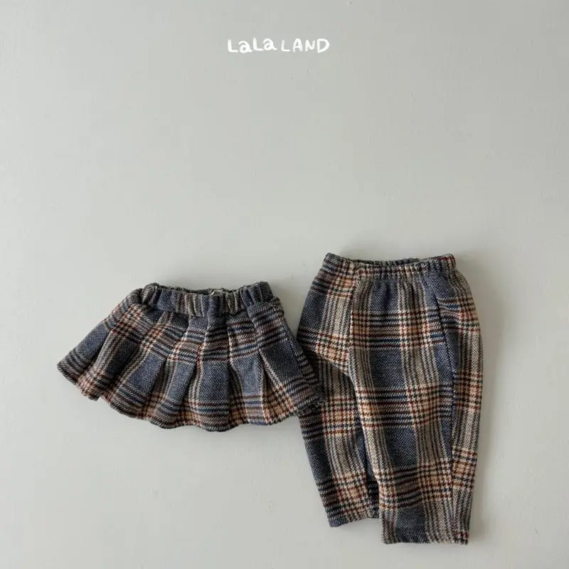 Lalaland - Korean Children Fashion - #kidzfashiontrend - London Check Pants - 3