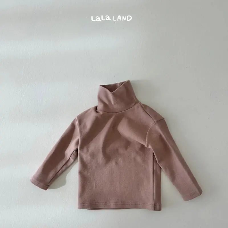 Lalaland - Korean Children Fashion - #kidzfashiontrend - Long Neck Turtleneck Tee - 12