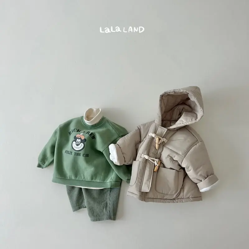 Lalaland - Korean Children Fashion - #littlefashionista - Crew Sweatshirt - 3