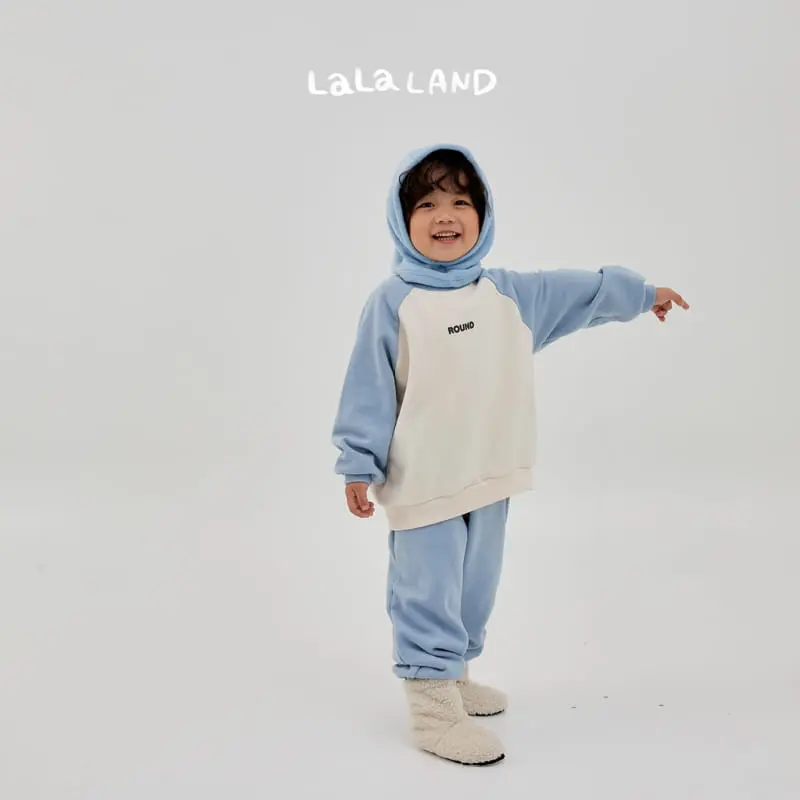 Lalaland - Korean Children Fashion - #littlefashionista - Block Ralgan Top Bottom Set - 10