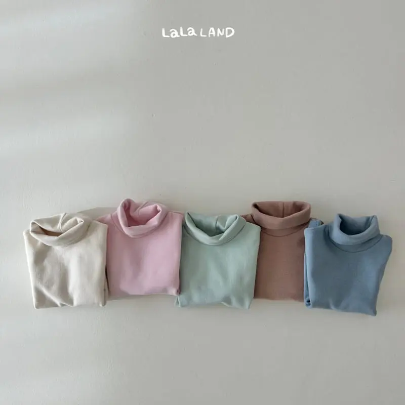 Lalaland - Korean Children Fashion - #prettylittlegirls - Long Neck Turtleneck Tee