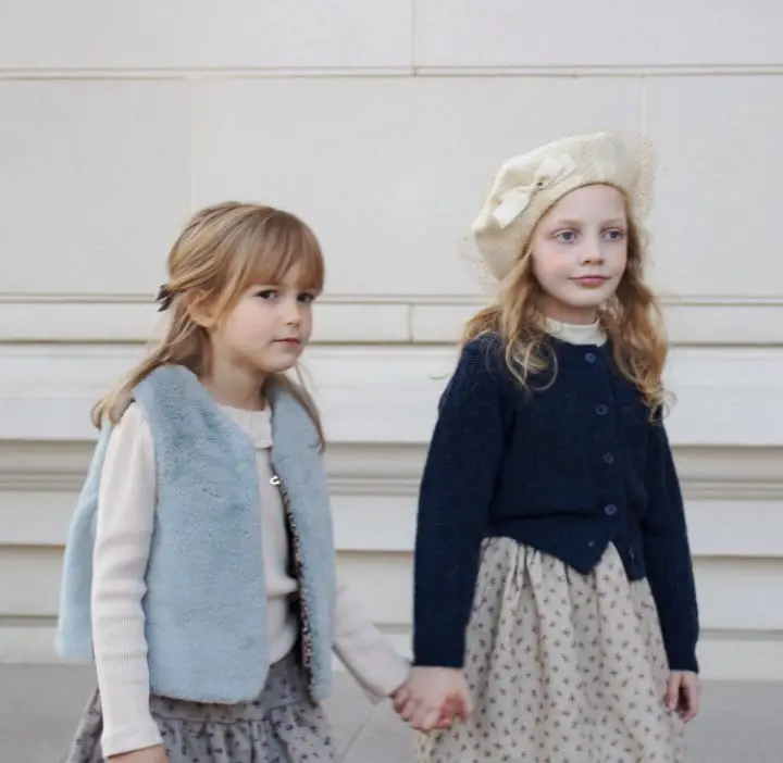 Le Bev - Korean Children Fashion - #childrensboutique - Eyelet Twist Cardigan - 9