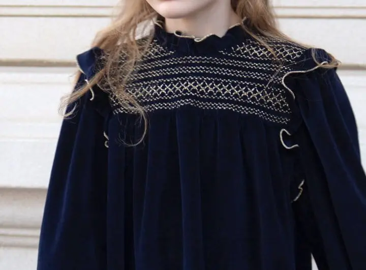 Le Bev - Korean Children Fashion - #fashionkids - Jane Velvet One-piece - 2