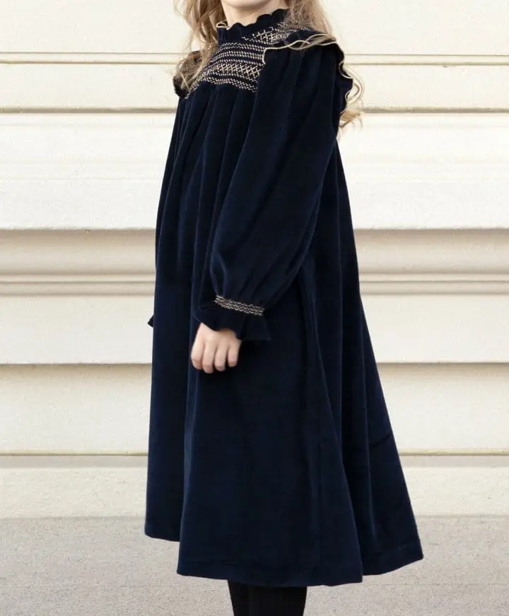 Le Bev - Korean Children Fashion - #prettylittlegirls - Jane Velvet One-piece - 10