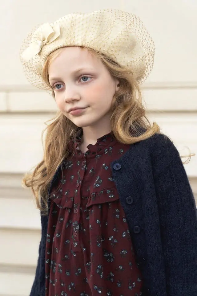 Le Bev - Korean Children Fashion - #prettylittlegirls - Burgundy One-piece - 6