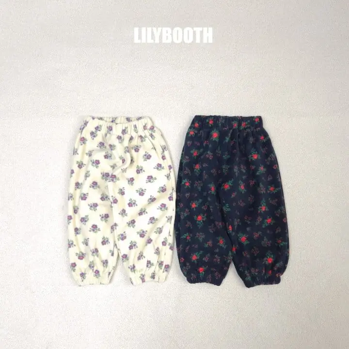 Lilybooth - Korean Children Fashion - #kidsshorts - Flower Jogger Pants - 10