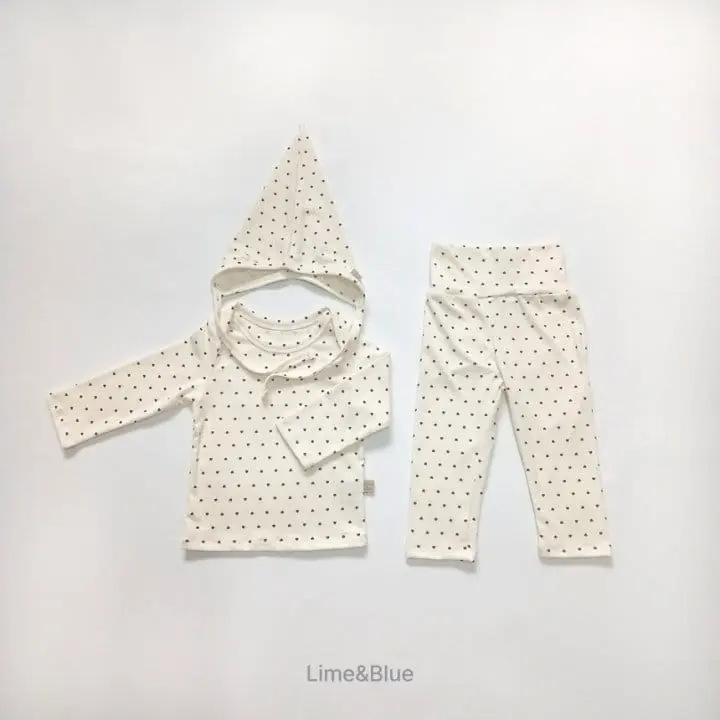 Lime & Blue - Korean Baby Fashion - #babyboutiqueclothing - Heart Vest Baby Set with Hat - 3