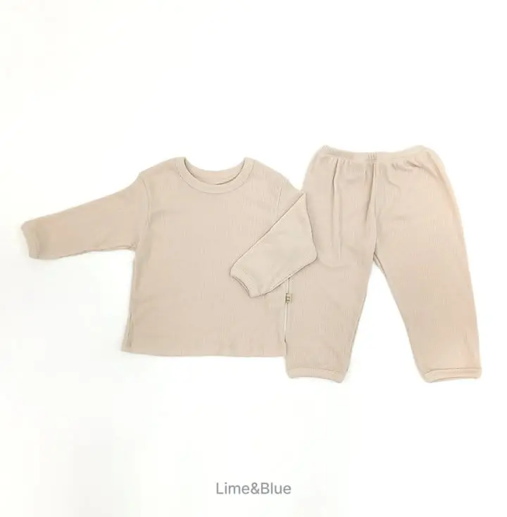 Lime & Blue - Korean Children Fashion - #childofig - Rib Bonbon Easywear - 8