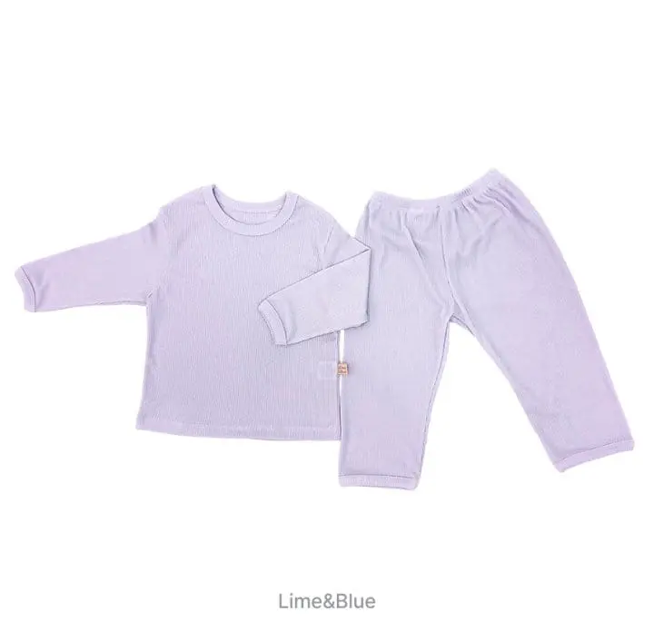 Lime & Blue - Korean Children Fashion - #childrensboutique - Rib Bonbon Easywear - 9