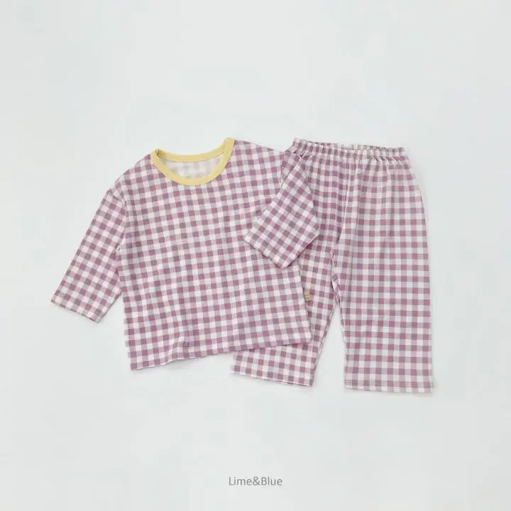 Lime & Blue - Korean Children Fashion - #designkidswear - Cracker Check Easywear - 12