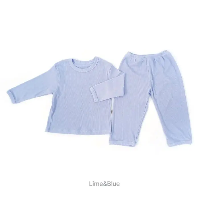 Lime & Blue - Korean Children Fashion - #designkidswear - Rib Bonbon Easywear - 10