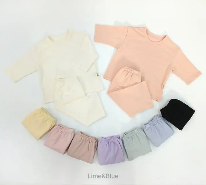 Lime & Blue - Korean Children Fashion - #fashionkids - Creamy Easywear