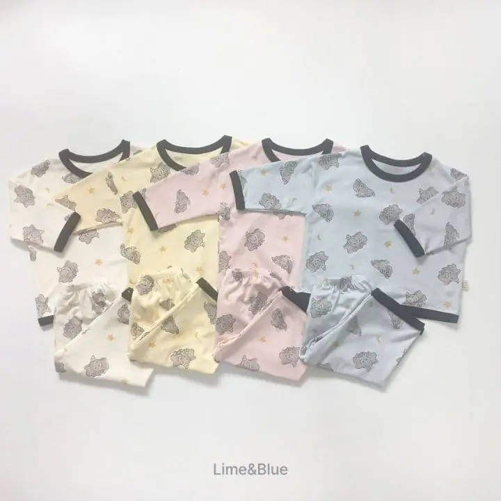 Lime & Blue - Korean Children Fashion - #kidsshorts - Love Elephant Easywear - 3