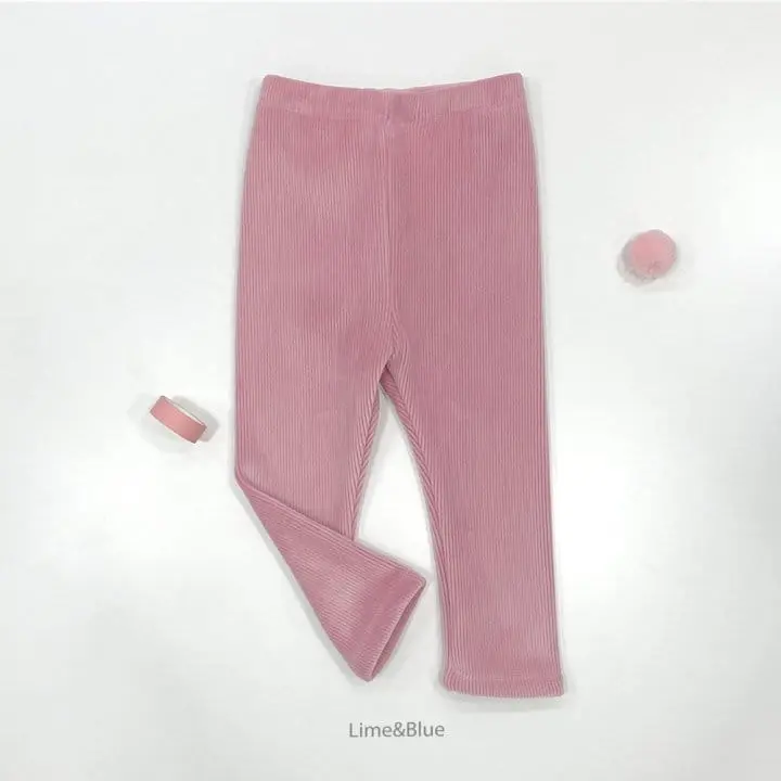 Lime & Blue - Korean Children Fashion - #kidsstore - Veloure Leggings - 12