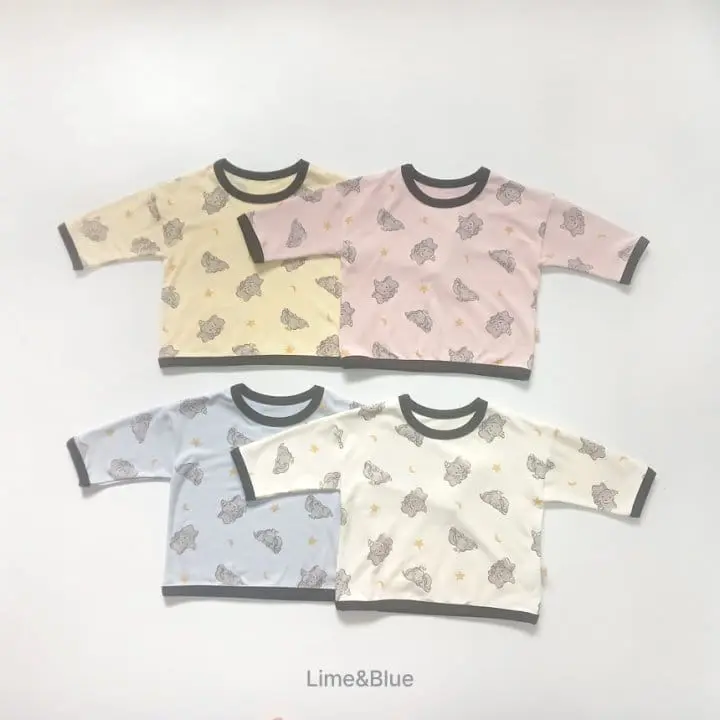 Lime & Blue - Korean Children Fashion - #kidsshorts - Love Elephant Easywear - 4