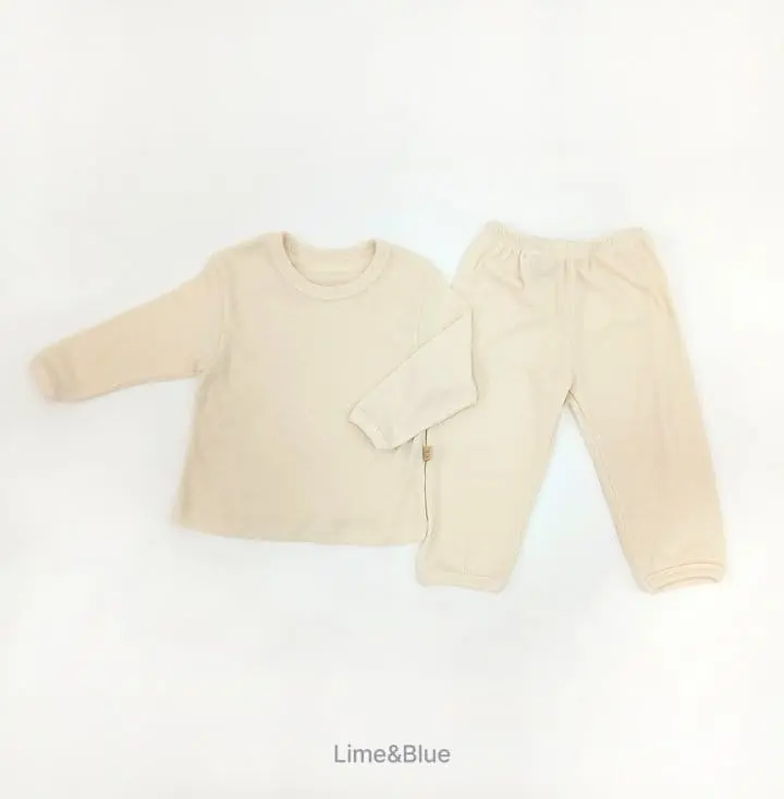 Lime & Blue - Korean Children Fashion - #minifashionista - Rib Bonbon Easywear - 5