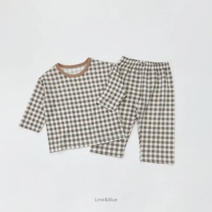 Lime & Blue - Korean Women Fashion - #momslook - Cracker Check Easywear Mom - 10