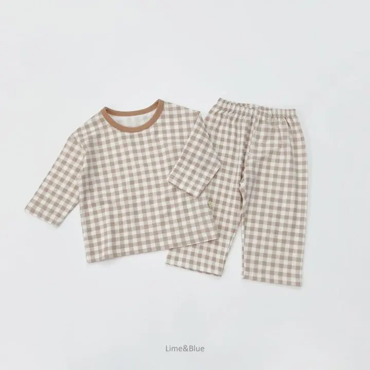 Lime & Blue - Korean Women Fashion - #momslook - Cracker Check Easywear Mom - 11