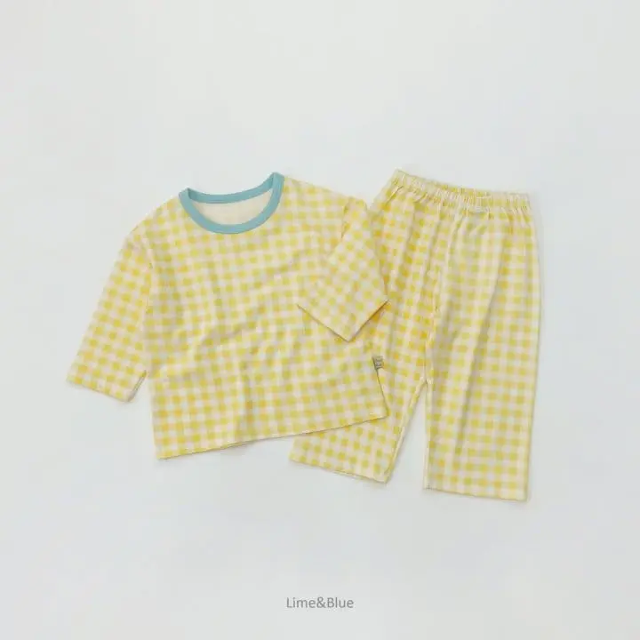 Lime & Blue - Korean Women Fashion - #momslook - Cracker Check Easywear Mom - 9