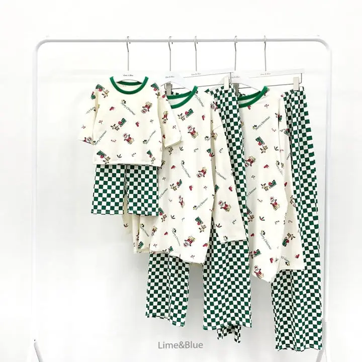Lime & Blue - Korean Women Fashion - #momslook - Chess Christmas Easywear Mom - 4