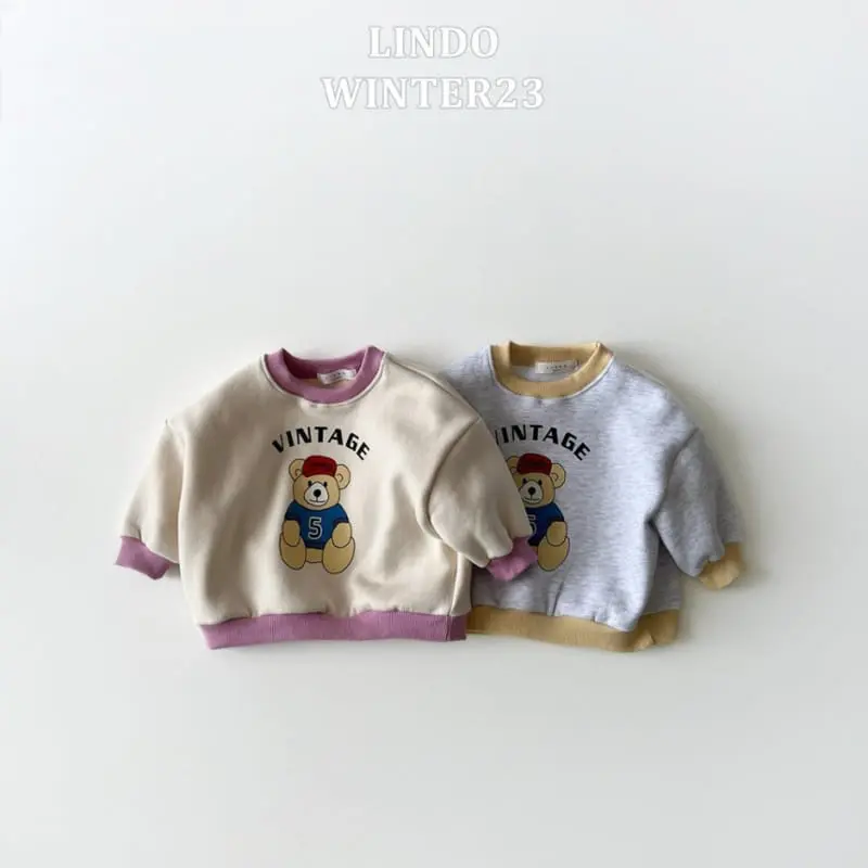 Lindo - Korean Children Fashion - #discoveringself - Vintge Bear Sweatshirt