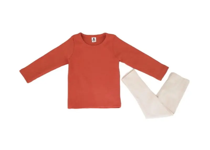 Little Rabbit - Korean Children Fashion - #discoveringself - Peach Basic Leggings - 2