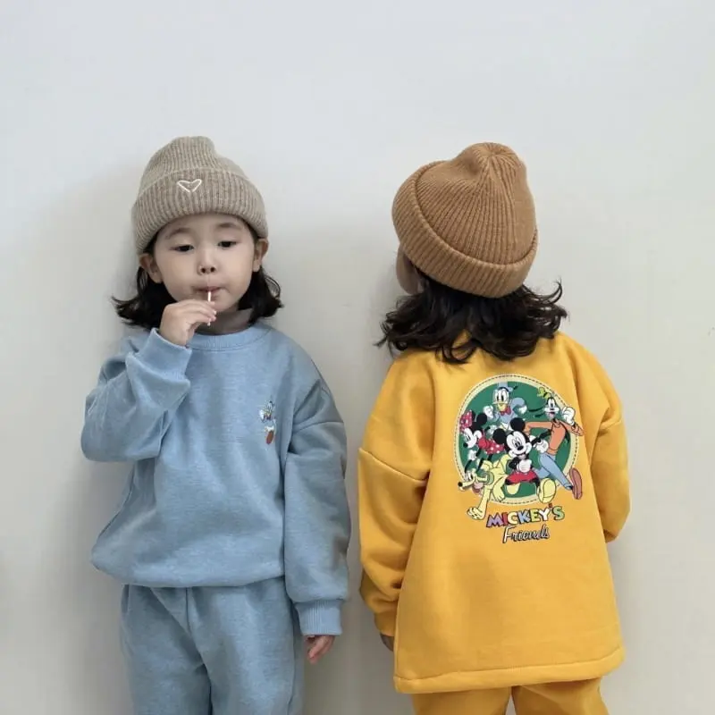 Little Rabbit - Korean Children Fashion - #kidzfashiontrend - Fleece String Top Bottom Set - 7