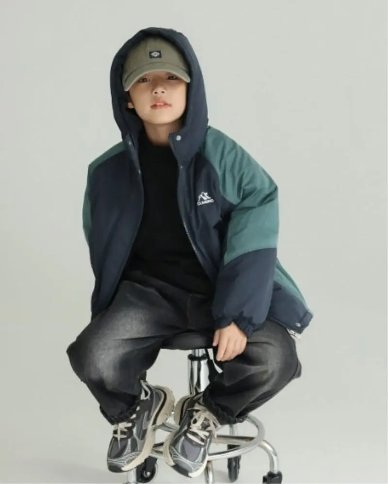 Little Rabbit - Korean Children Fashion - #kidzfashiontrend - Junior Crew Padding Jacket - 2