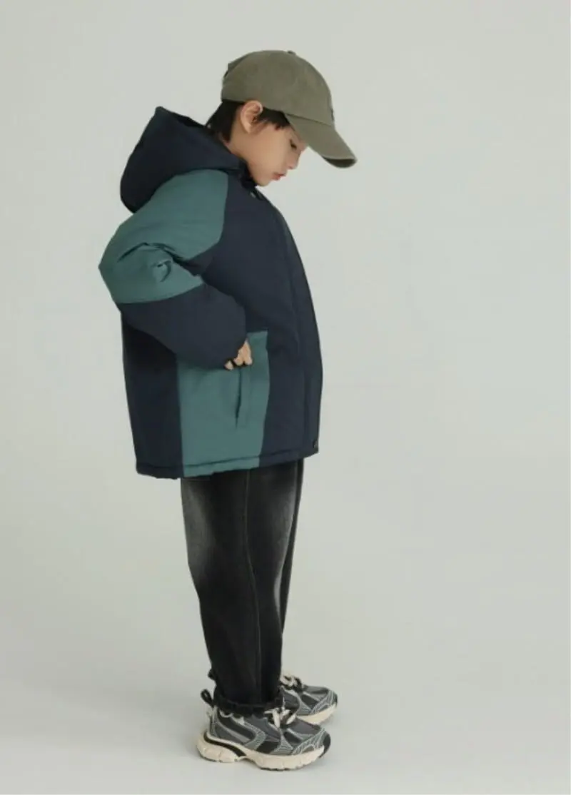 Little Rabbit - Korean Children Fashion - #Kfashion4kids - Junior Crew Padding Jacket - 4