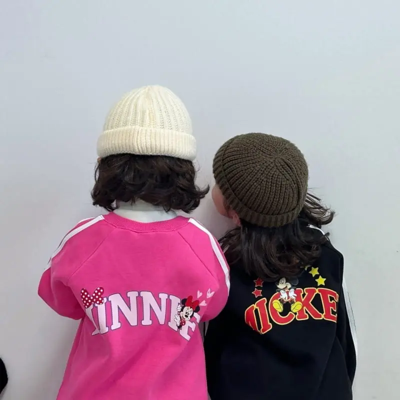 Little Rabbit - Korean Children Fashion - #prettylittlegirls - Fleece V Neck Top Bottom Set - 11