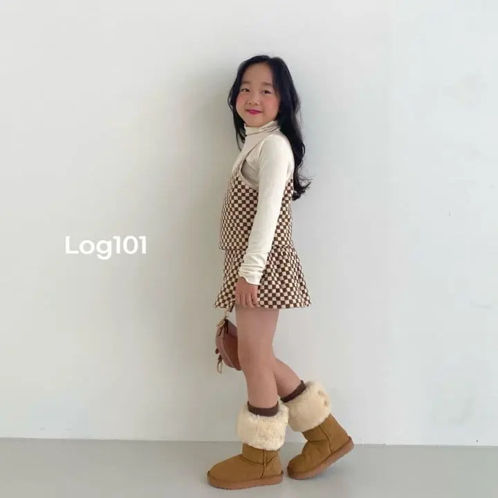 Log101 - Korean Children Fashion - #Kfashion4kids - Mini Checker Vest - 10
