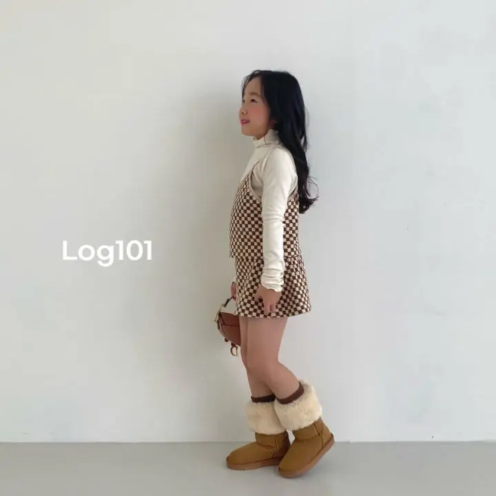 Log101 - Korean Children Fashion - #discoveringself - Mini Checker Skirt - 2