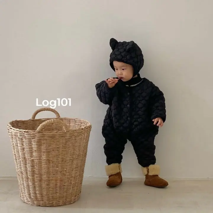 Log101 - Korean Children Fashion - #fashionkids - Cloud Quilting Jumpsuit